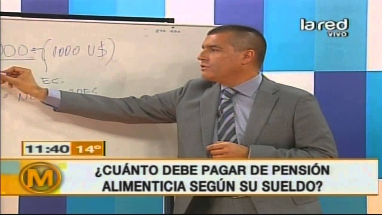 Cuánto debe pagar de pensión alimenticia según su sueldo? (Parte 1) -  YouTube