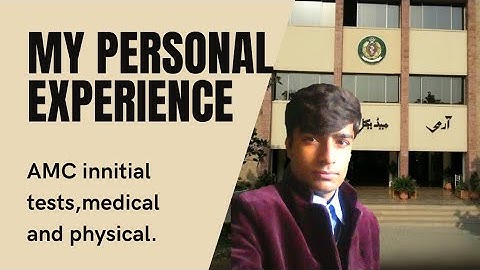 Complete procedure of AMC initial test,medical,physical and documentation. My Personal experience.