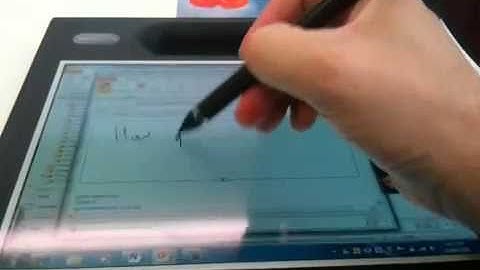 Emailing in Handwriting from my Windows 7 tablet PC on top of Melbourne Australia