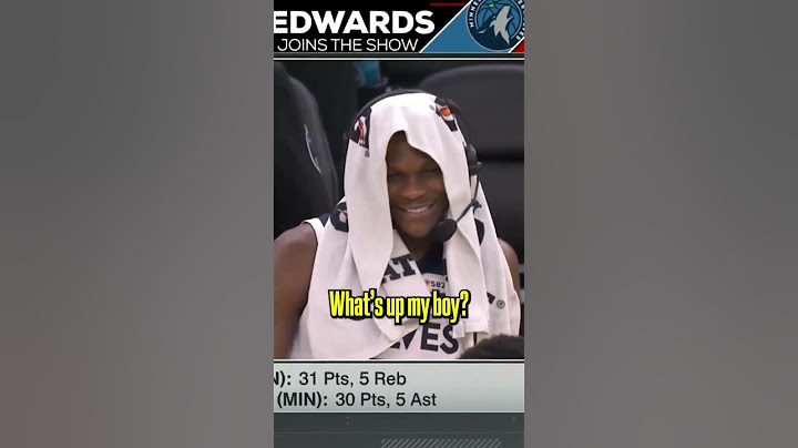 “What’s up, nephew?!” 🗣️ - Ant mid-interview after winning Game 4 | NBA