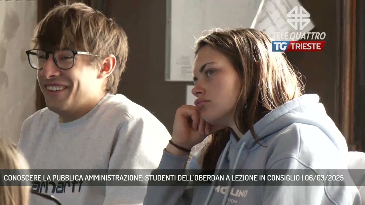 CONOSCERE LA PUBBLICA AMMINISTRAZIONE: STUDENTI DELL'OBERDAN A LEZIONE IN CONSIGLIO | 06/03/2025