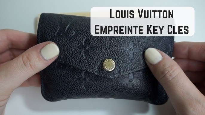 Louis Vuitton Pochette Cle Key Pouch Damier Graphite Black