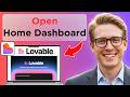 How to GET Back to Home Dashboard in Lovable AI (Easy Guide)