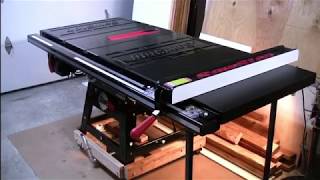 Sawstop Contractor saw custom mobile 