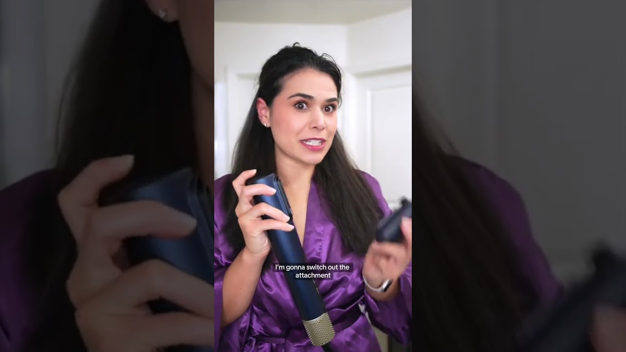 Testing out the wet to straight Conair DigitalAIRE Drying Wand with @slashedbeauty  on curly hair.