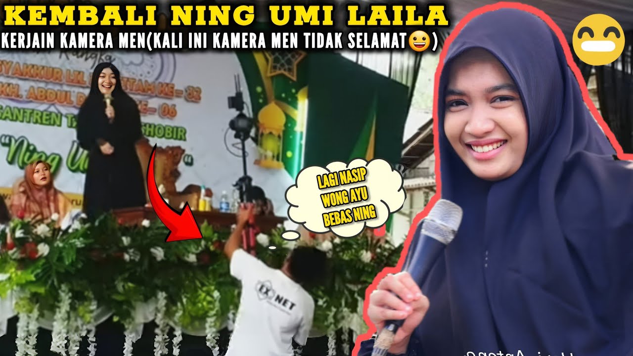 LUCUNYA NING UMI LAILA KERJAIN KAMERAMEN/PENGAJIAN LUCU NING UMI LAILA TERBARU 2025