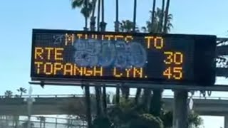 OJAI California "Sedona of LA" through Ventura to Oxnard Homeless Camps Trash Graffiti Motor Homes