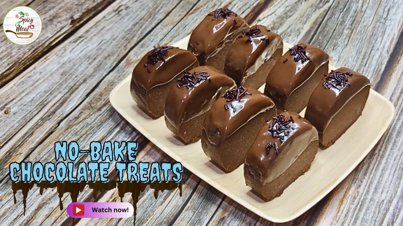Easy NoBake Chocolate 🍫 Treats Recipe Quick Fireless Chocolate 🍫 Dessert Recipe The Spicy