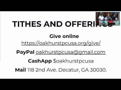 Oakhurst Presbyterian Live Stream