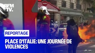 Place d'Italie: une journée de violences