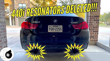 440i GETS RESONATORS DELETED!!! | B58 W/ DINAN MUFFLER ONLY