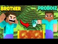 Challenging And Trolling My Younger Brother in Minecraft in 1v1 Arena Battle | Minecraft in Hindi