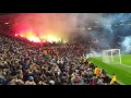 2017-02-16 MANCHESTER UNITED - Saint-Etienne. French fans fire show