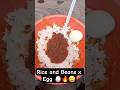 Rice and Beans x Egg🥚🔥🤤 #food #foodie #foodlover #foodshorts #foodblogger #foodvlog #cooking #recipe