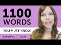 1100 Words Every Italian Beginner Must Know