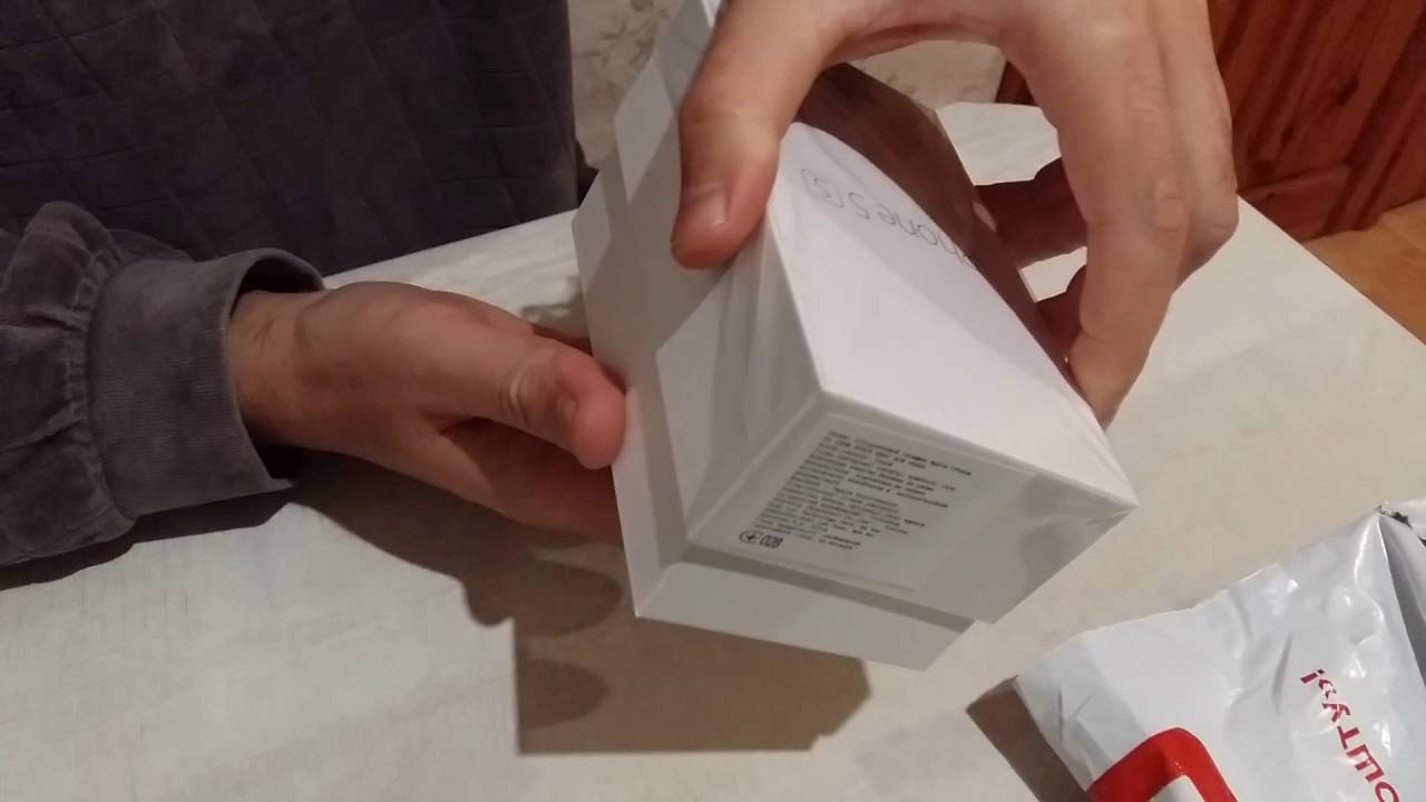 Распаковка Apple iPhone 5s 16GB Space Gray как новый