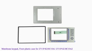 2711P-K10C15A1 2711P-K10C15A2 Front Plastic Case, Membrane Keypad for PanelView Plus 1000