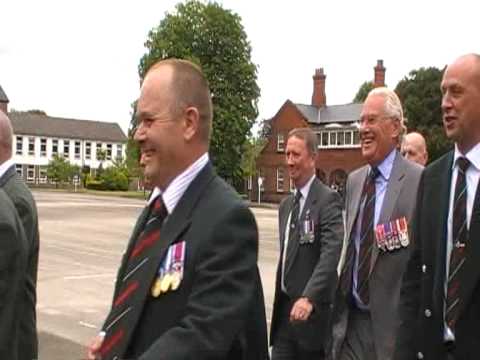 THE NEW FLAGS OF LIGHT INFANTRY REUNITED AND LIGHT INFANTRY ASSOCIATION ON LINE BRANCH