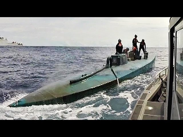 Drug running submarines