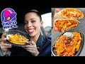 Trying TACO BELL Buffalo Chicken Nacho Fries & Burrito!