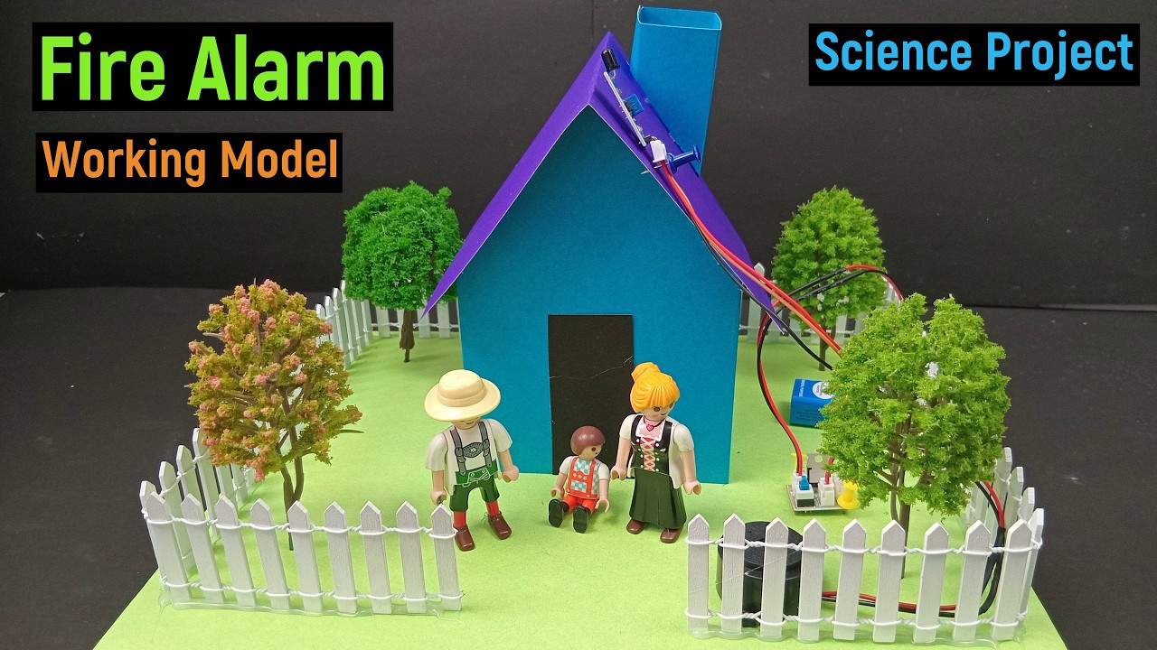 Fire Alram Detection Project Fire Alarm Working Model | Fire Detection Science Project | Science ...