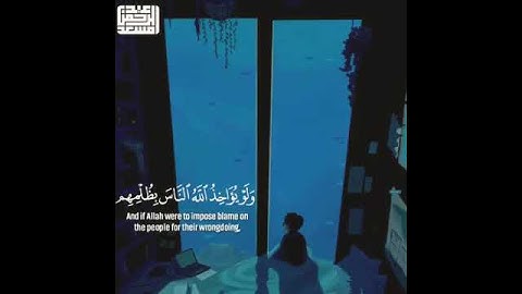 عبد الرحمن مسعد ارح مسامعك وقلبك ولو يؤاخذ الله الناس بظلمهم ما ترك عليها من دآبة ولاكن  سورة النحل