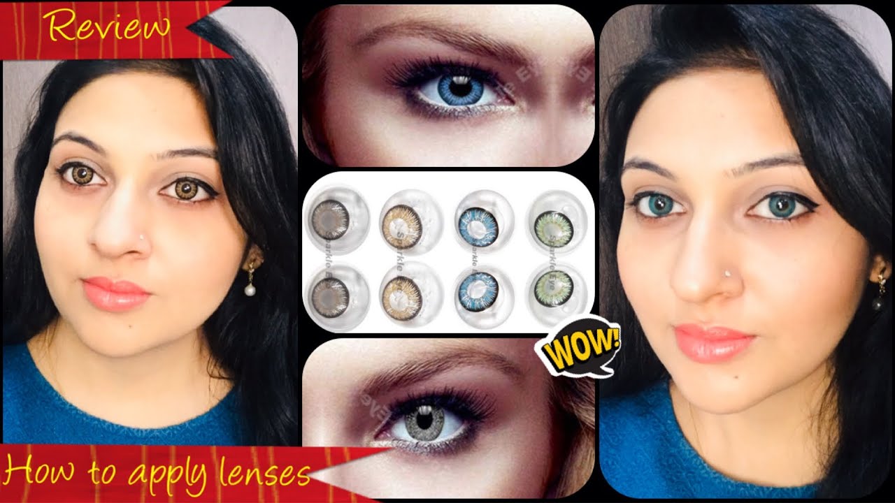 Cheap contact lenses from amazonSparkle Eye Lenses कैसे लगायें और