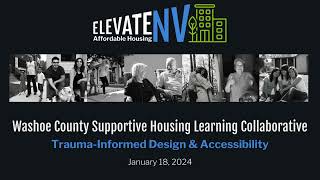ElevateNV - Washoe County Supportive Housing Learning Collaborative  - 1/18/2024