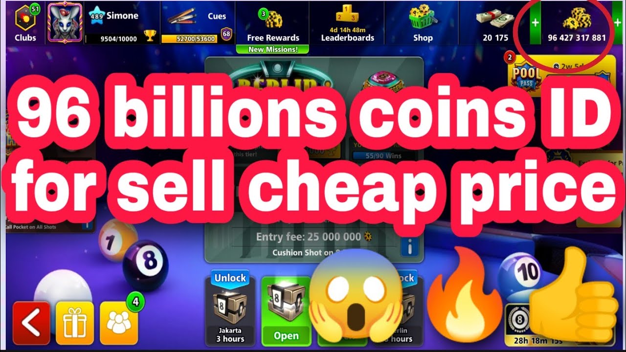 96 billions coins ID for sell cheap price 😱🔥👍 