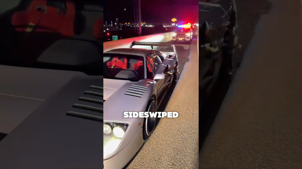 A Semi-Truck Smashed A $2.5 Million Ferrari F40!