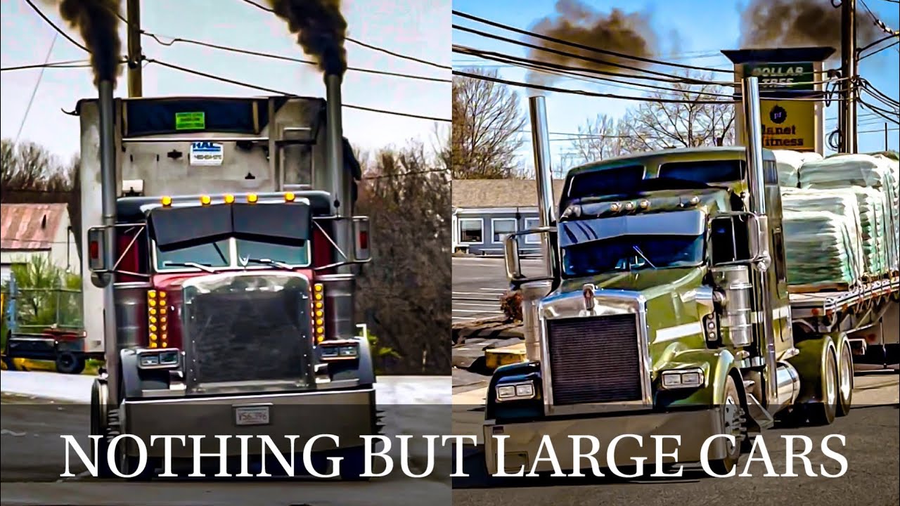 Largecars Straight Pipes Jake Brakes And Diesel Smoke - YouTube