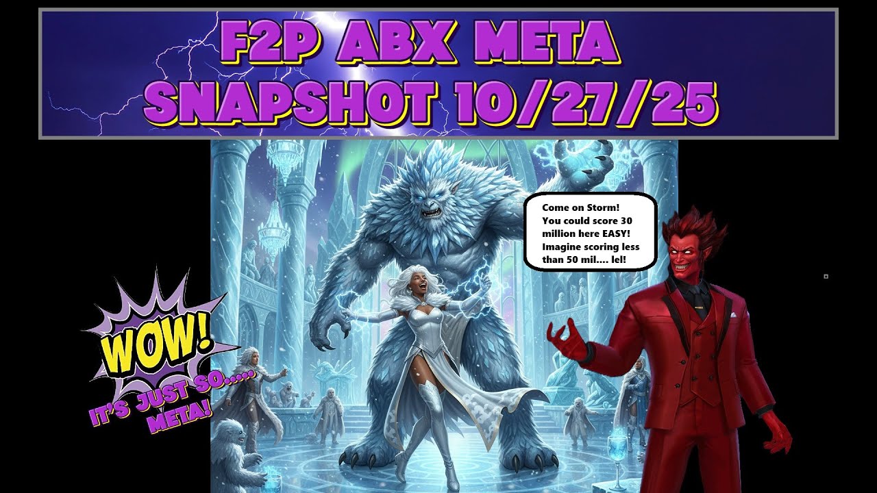 Marvel Future Fight: обзор мета-игры ABX от F2P! 27.10.25 🎃🤓⚔️