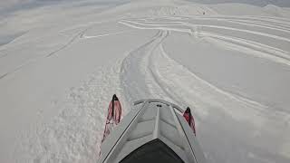 Snowmobiling Summit Lake - 2014 Pro RMK - Checking out the top 3/24/24