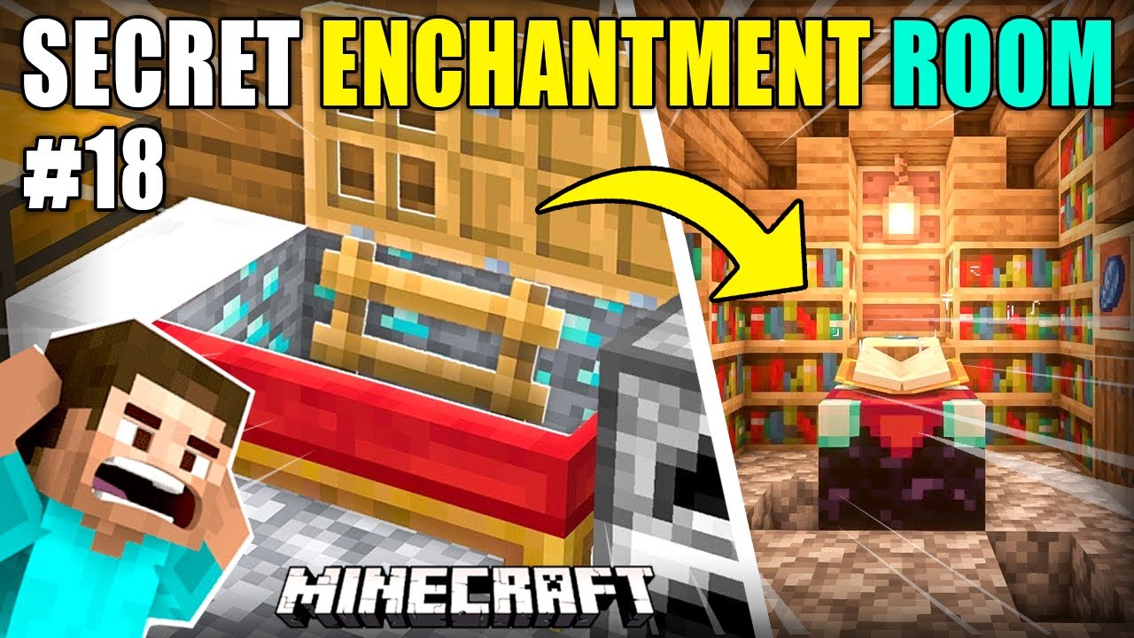 I MADE SECRET UNDERGROUND ROOM FOR ENCHANTMENT | MINECRAFT SURVIVAL GAMEPLAY#18 | HS GAMING