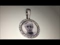 Custom Silver Moissanite Memory Pendants, photo editing included in the price! #wholesalesavings