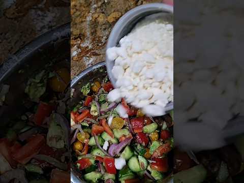 Avocado Feta Salad #easyrecipe #delicioso #mediterranean #healthy #salad #shorts #chibipixieee