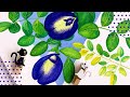 #shorts | How To Paint Aparajita/ Clitoria Flower | Easy Watercolor Painting Ideas For Beginners