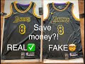 Kobe Mamba Lakers Jersey Authentic vs. Fake review (How to keep scammers away)