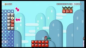 Mario Maker 2 - 20 second on/off speedrun