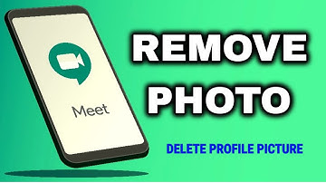 How to remove profile picture from Google meet | Delete photo from Google meet app