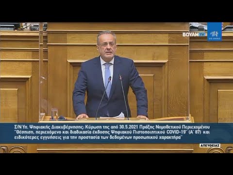 Θ.  Ζεμπίλης, Ευρωπαϊκό Ψηφιακό Πιστοποιητικό COVID-19, Ολομέλεια,  8-6-2021