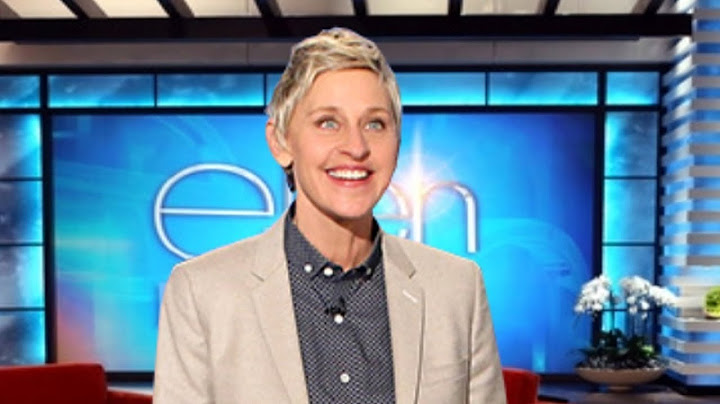 OMG Ellen, you didn't