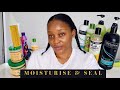 RELAXED HAIR CARE : How I moisturise and seal my relaxed hair | South African Youtuber