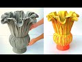 Crafts With Cement - Ideas For Making Beautiful Flower Pots From Old Fabric and Cement