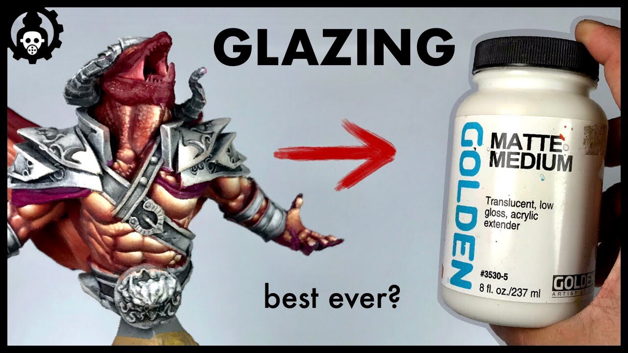 HOW to Glaze Miniatures Glazing Minis with Golden Matte Medium YouTube