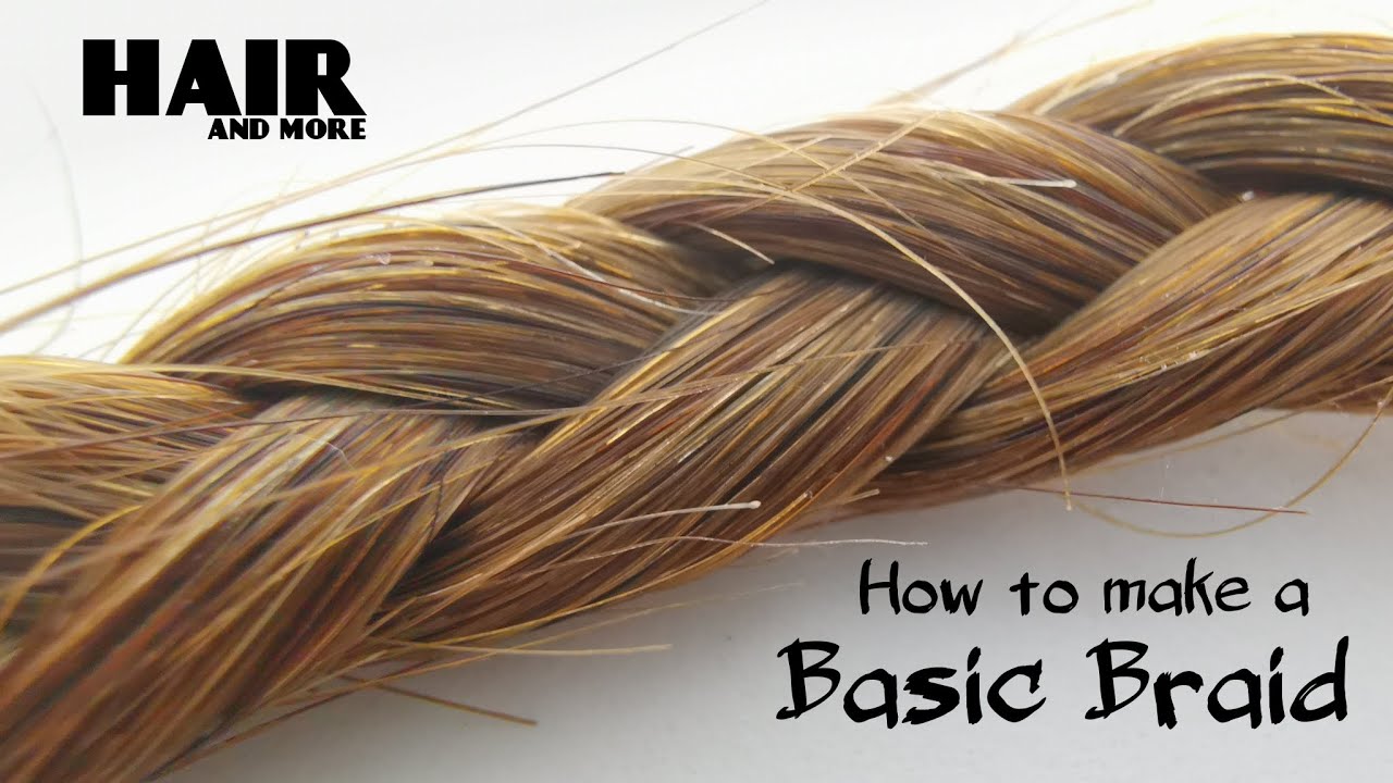 How To : Basic 3 Strand Braid. Fast And Easy. 3 Ways. (No1) - YouTube