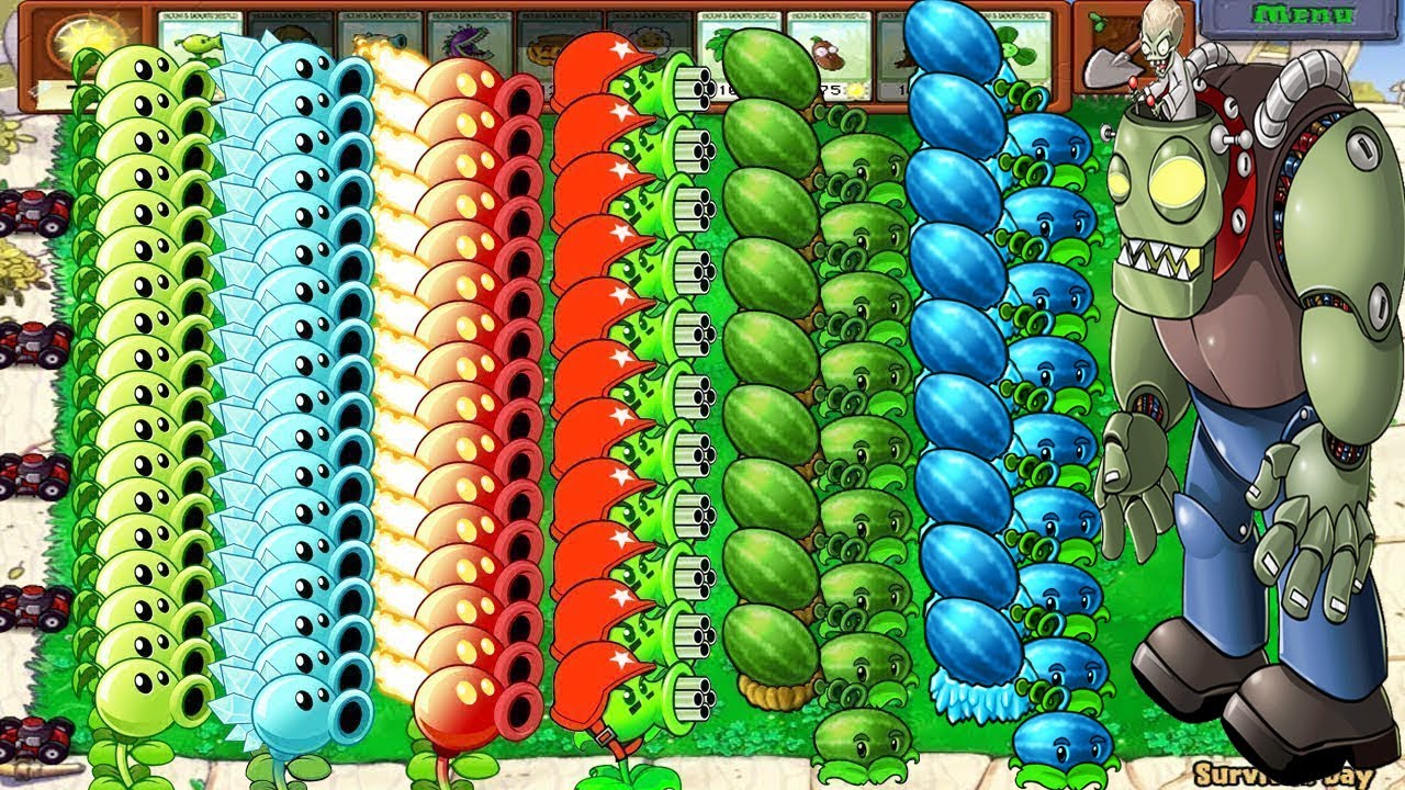 All Pea PvZ vs All Pult Plant Vs All Zombies Plants vs Zombies - YouTube