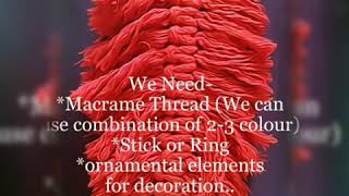 DIY Macrame Feather Wall hanging...