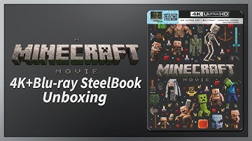 A Minecraft Movie 4K+2D Blu-ray SteelBook Unboxing
