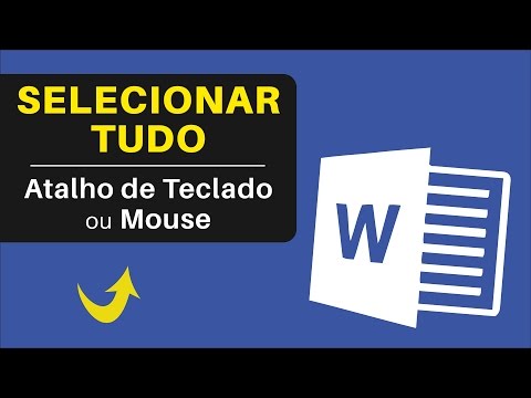 Como SELECIONAR TUDO no Word em 1 Segundo Utilizando o Atalho de Teclado e Poupar MUITO Tempo
